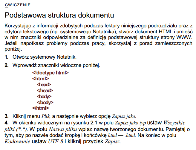 kod html
